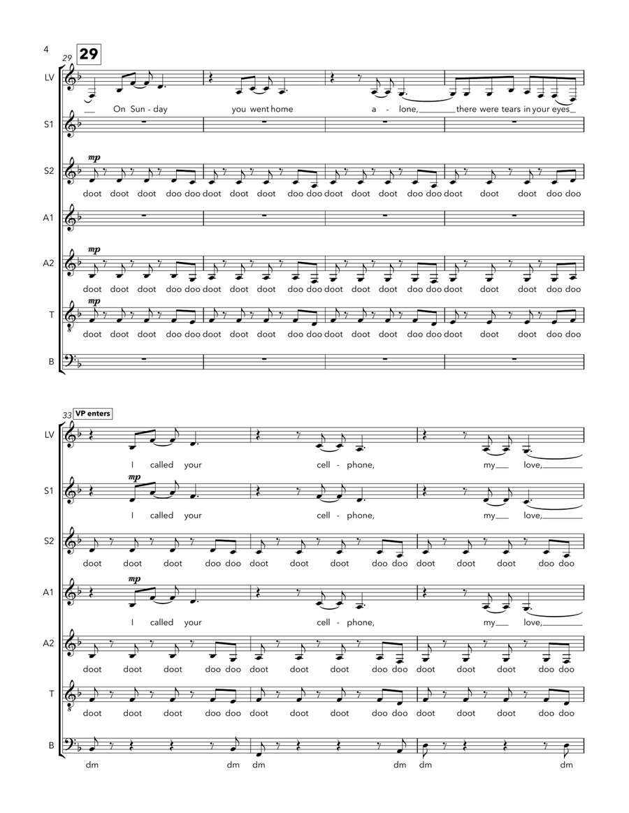 Give Your Heart A Break A Cappella scores gallery preview page 4
