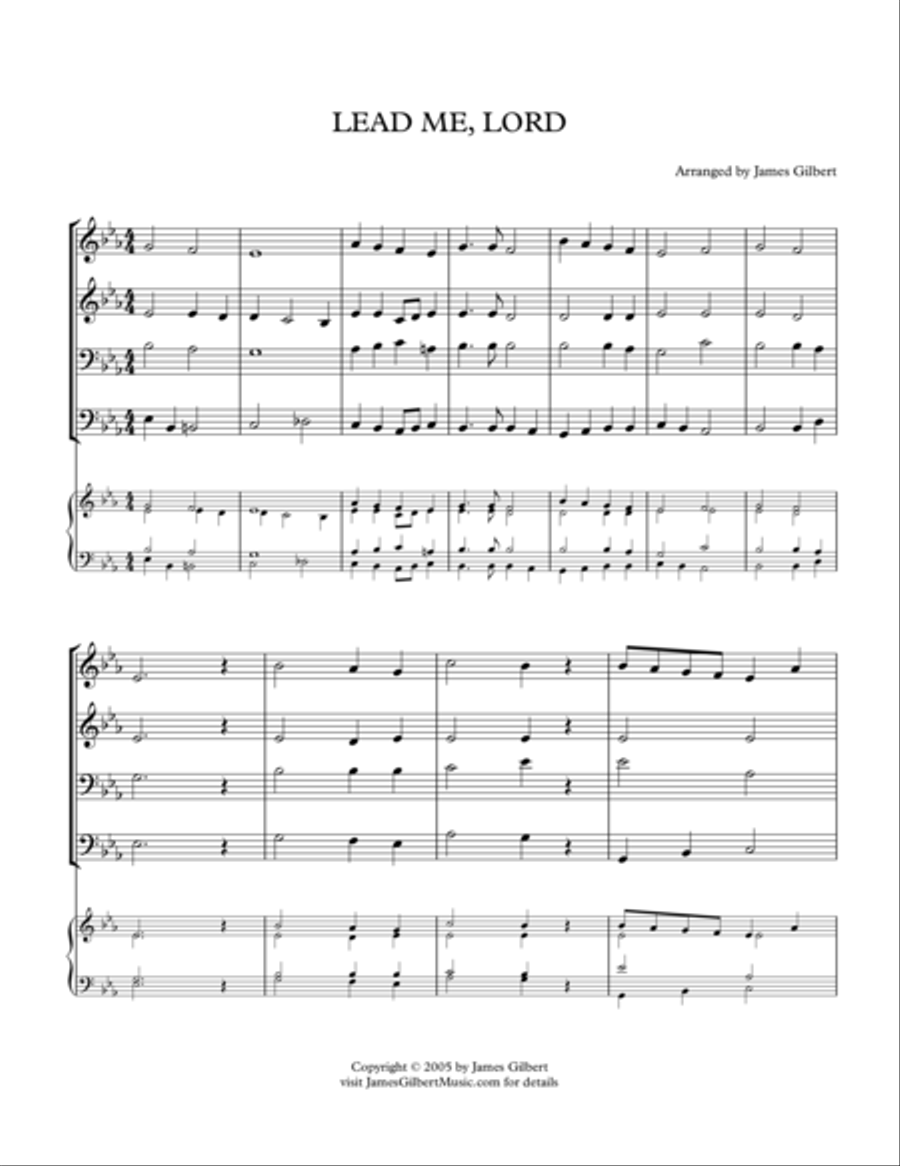 LEAD ME LORD Small Ensemble scores gallery preview page 1
