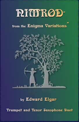 Book cover for Nimrod, from the Enigma Variations by Elgar, Trumpet and Tenor Saxophone Duet