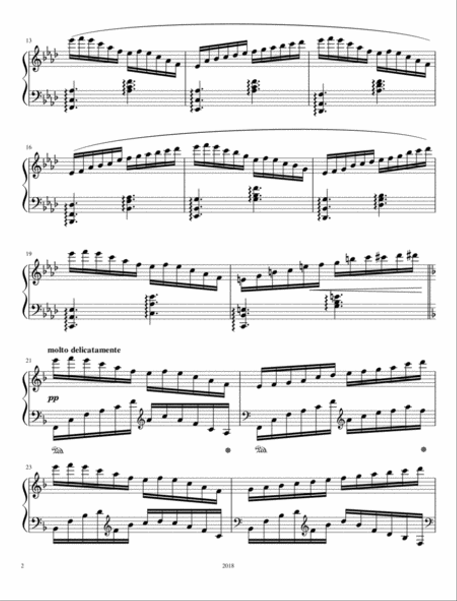 Rose Near The Stream Rose Near The Stream Piano Solo scores gallery preview page 2