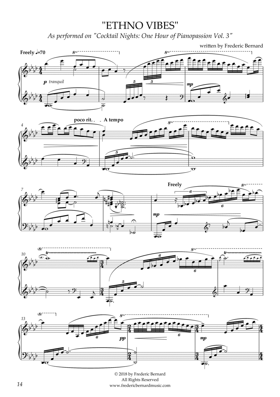 Ethno Vibes Ethno Vibes Piano Solo scores gallery preview page 1