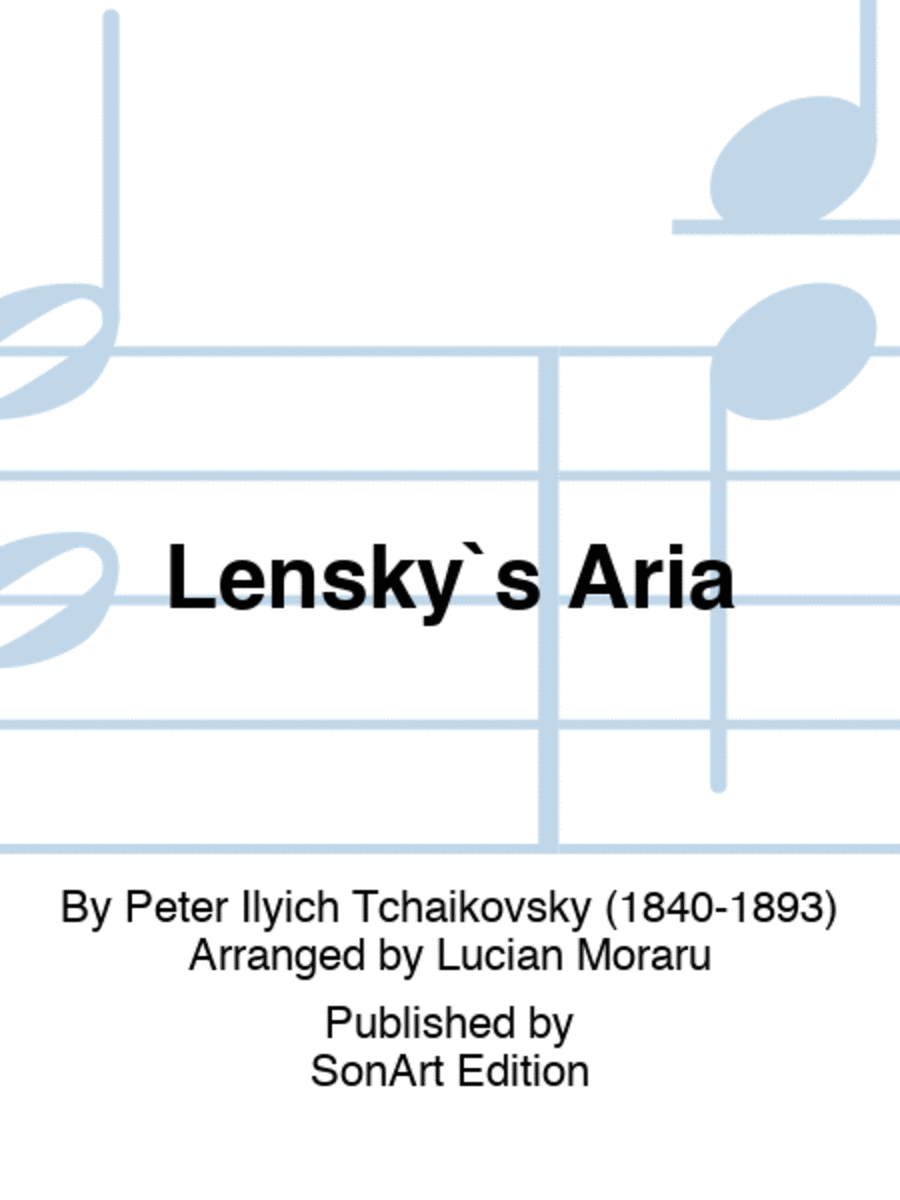 Lensky`s Aria Voice Solo scores gallery preview page 1