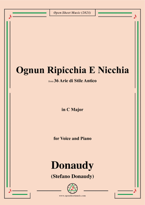 Donaudy-Ognun Ripicchia E Nicchia,in C Major