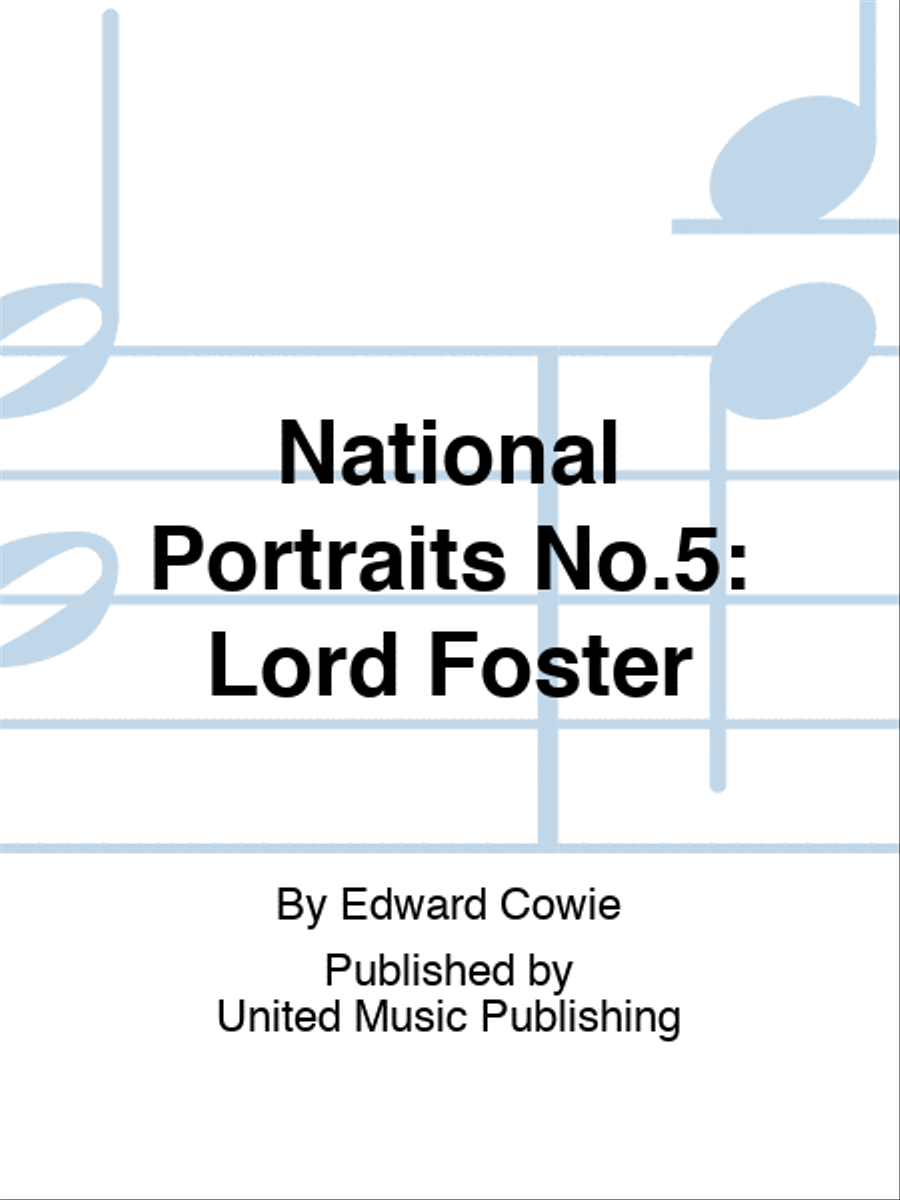 National Portraits No.5: Lord Foster SSAATTBB scores gallery preview page 1