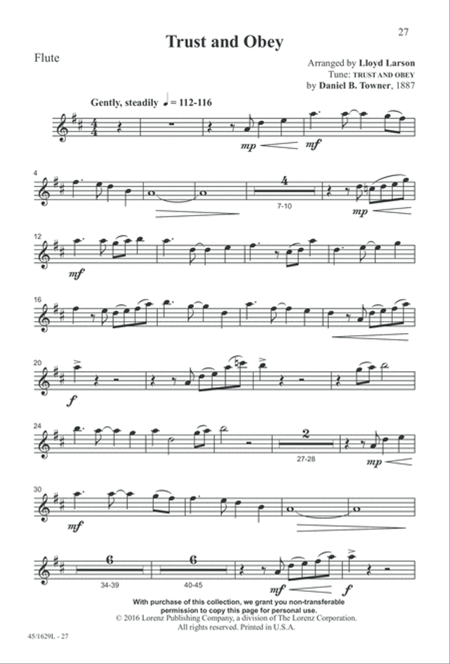 Hymns We Love to Sing, Vol. 2 3-Part scores gallery preview page 27