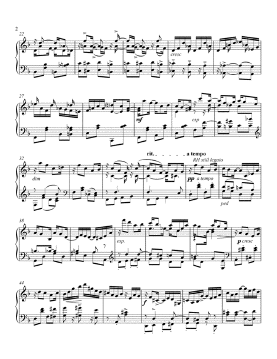 Mournful Rag, op. 13, #1 Mournful Rag, op. 13, #1 Piano Solo scores gallery preview page 2