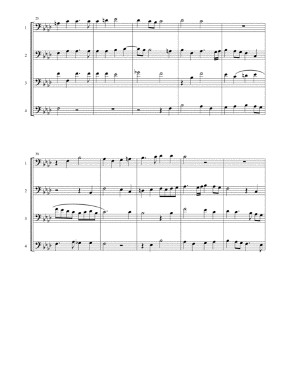 O Magnum Mysterium Woodwind Quartet scores gallery preview page 3