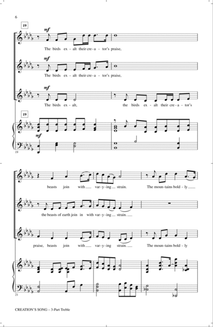 Creation's Song Creation's Song 3-Part scores gallery preview page 4