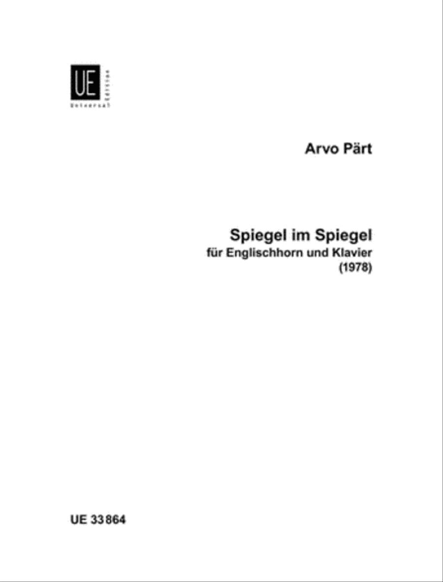 Spiegel im Spiegel Chamber Music scores gallery preview page 1