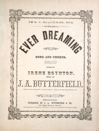 Book cover for Ever Dreaming. Song and Chorus