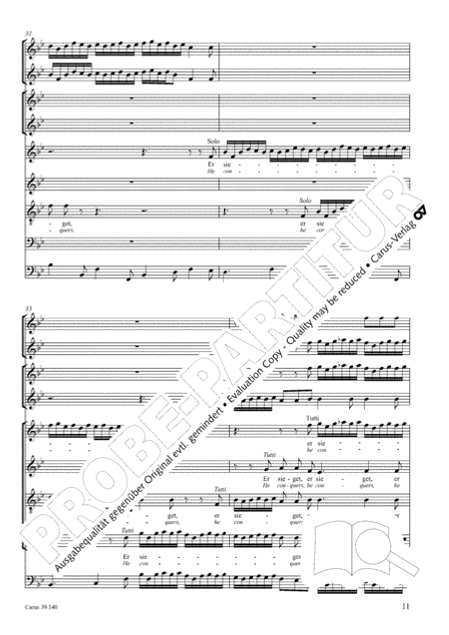Sing to the Lord a new song (Singet dem Herrn ein neues Lied) 4-Part scores gallery preview page 12