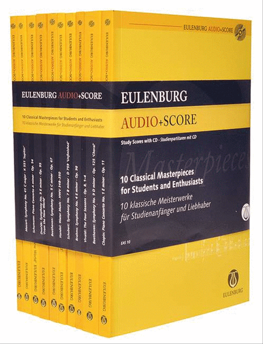 10 Classical Masterpieces For Students And Enthusiasts (10 Eulenburg Audio+score Set)