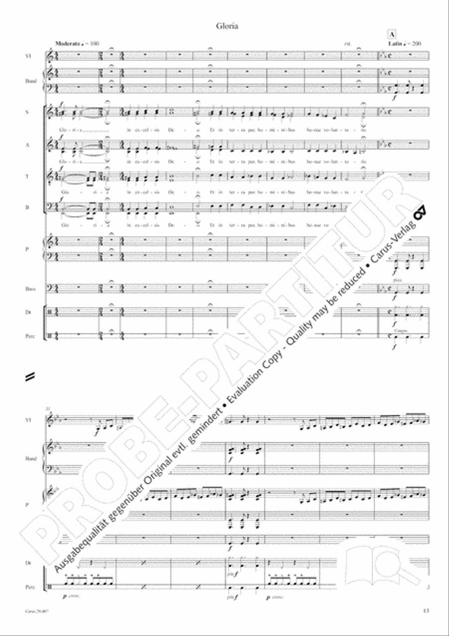 Missa latina 4-Part scores gallery preview page 14