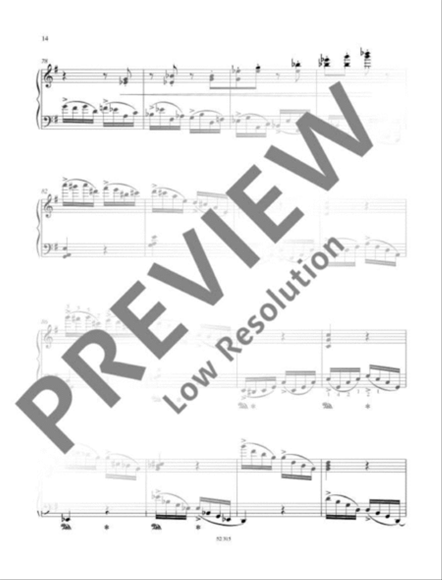 12 Pieces of medium difficulty Piano Solo scores gallery preview page 15
