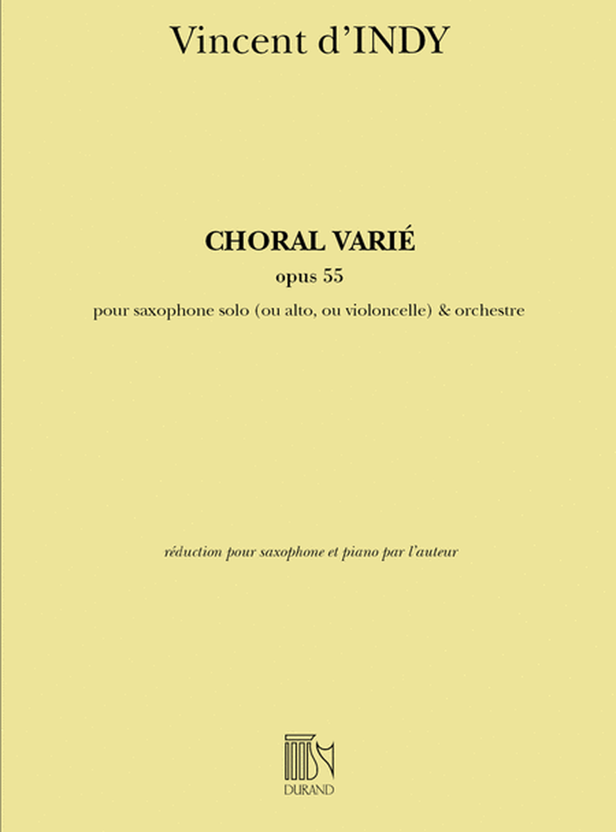 Choral Varie Opus 55