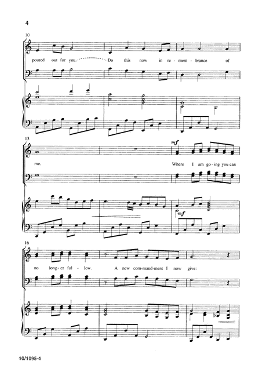 Do This in Remembrance of Me 4-Part scores gallery preview page 4