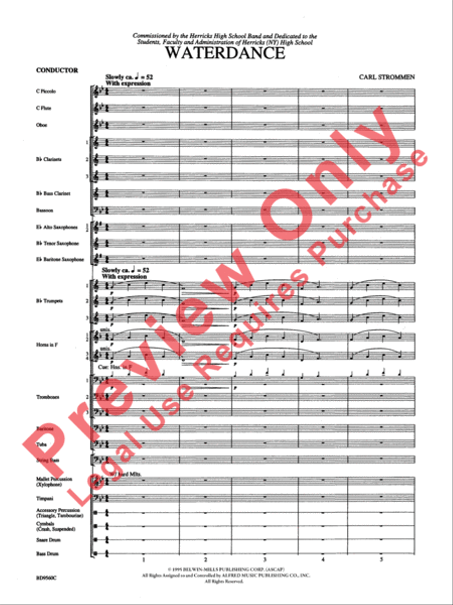 Waterdance Waterdance Concert Band scores gallery preview page 3