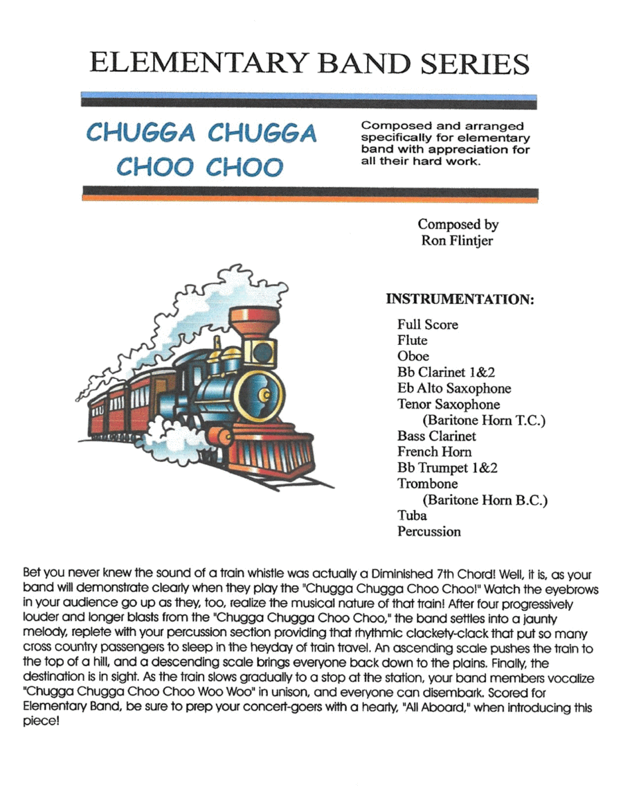 CHUGGA CHUGGA CHOO CHOO Concert Band scores gallery preview page 1
