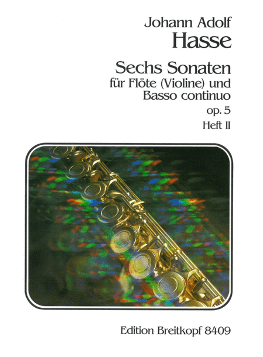 6 Sonatas Op. 5 Flute Solo scores gallery preview page 1