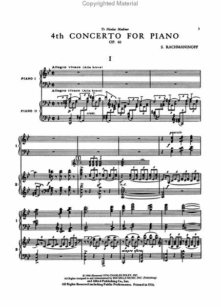 Concerto No. 4, Op. 40
