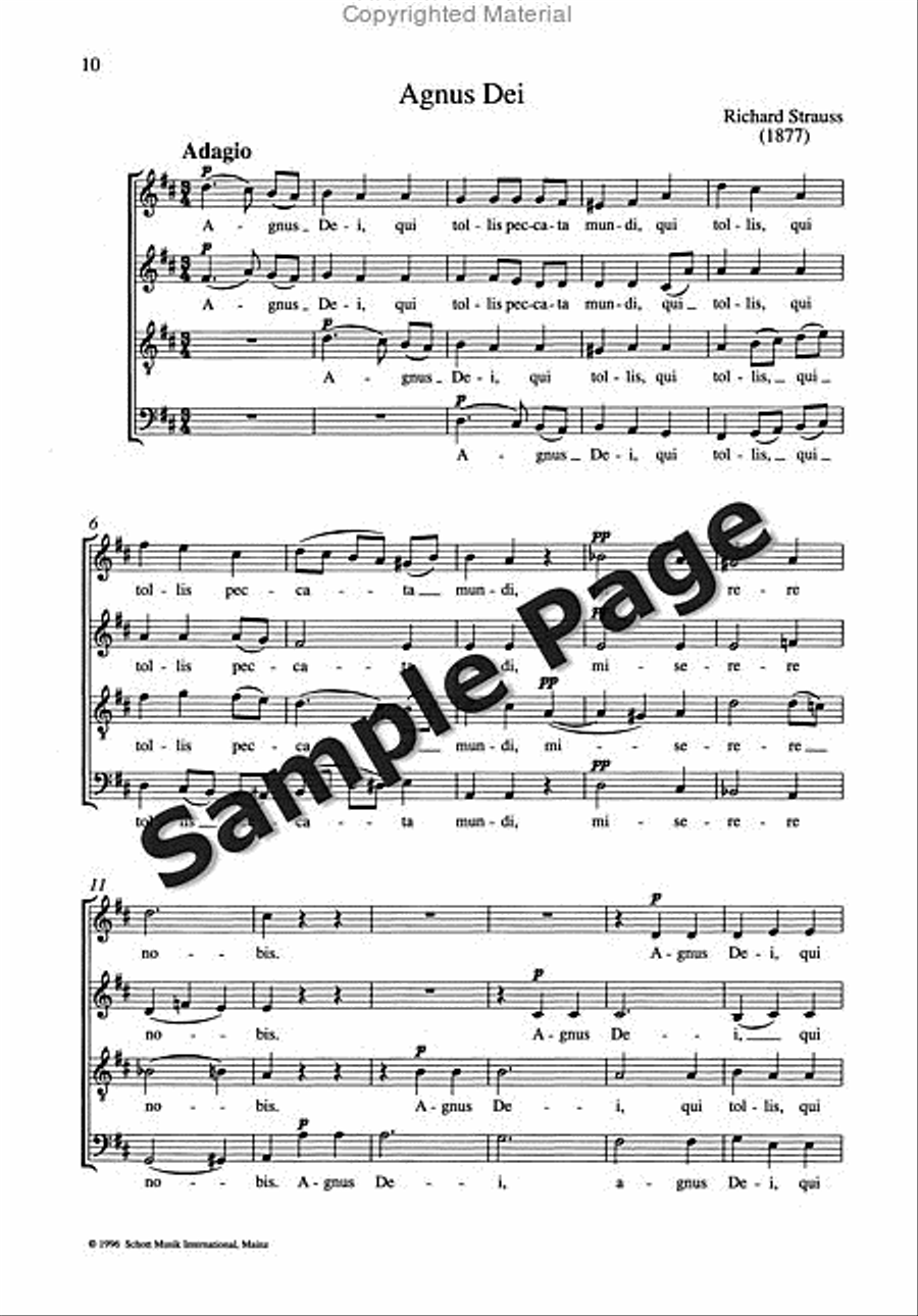 Saetze 4 Einer 'messe' Satb 4-Part scores gallery preview page 11