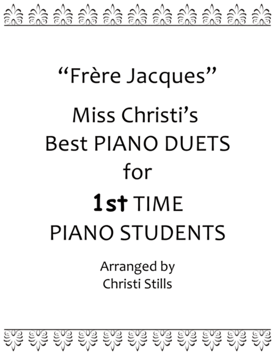Frere Jacques (Beginner Piano Duet) image number null