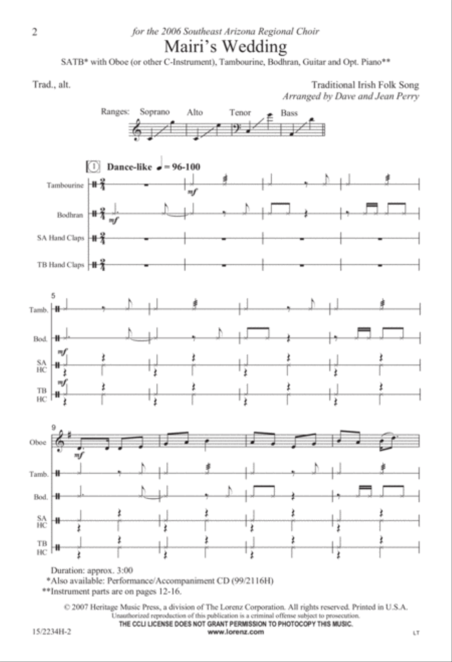 Mairi's Wedding 4-Part scores gallery preview page 2