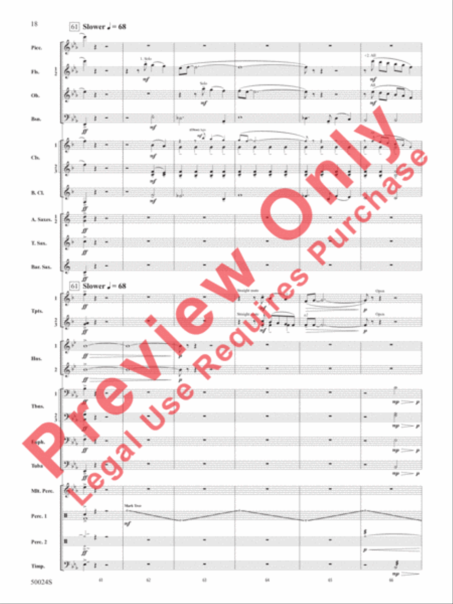 A Beacon of Light A Beacon of Light Concert Band scores gallery preview page 19