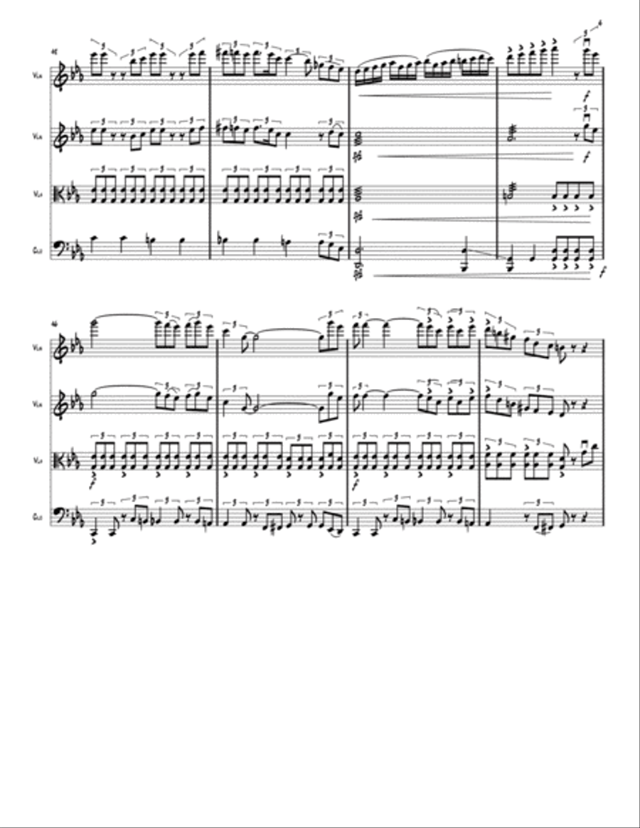 Summertime String Quartet scores gallery preview page 4