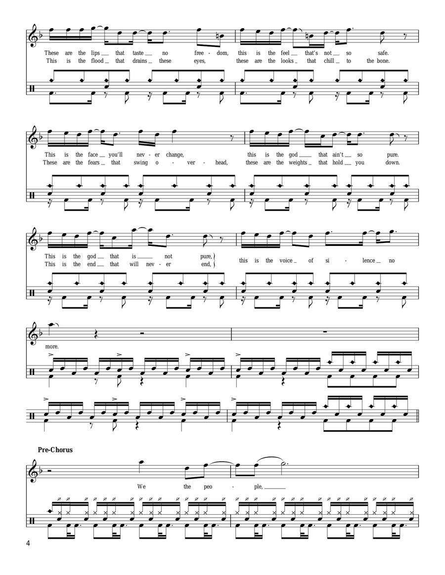 Some Kind Of Monster Some Kind Of Monster Drum Set scores gallery preview page 4