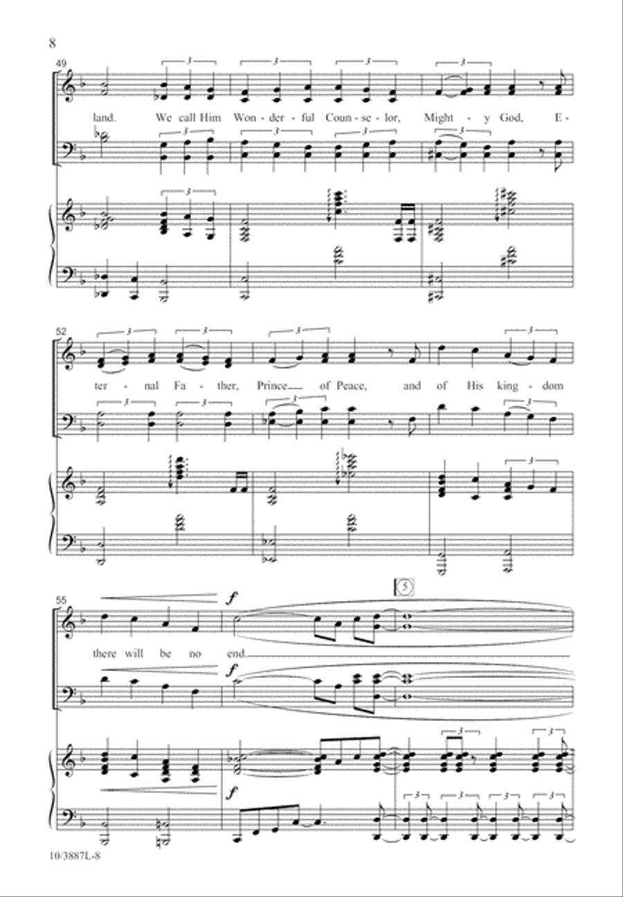 Glory, Glory! Glory, Glory! 4-Part scores gallery preview page 8
