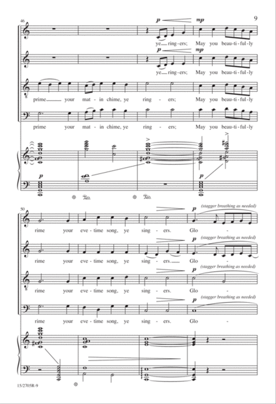 Ding, Dong! Merrily on High 4-Part scores gallery preview page 9