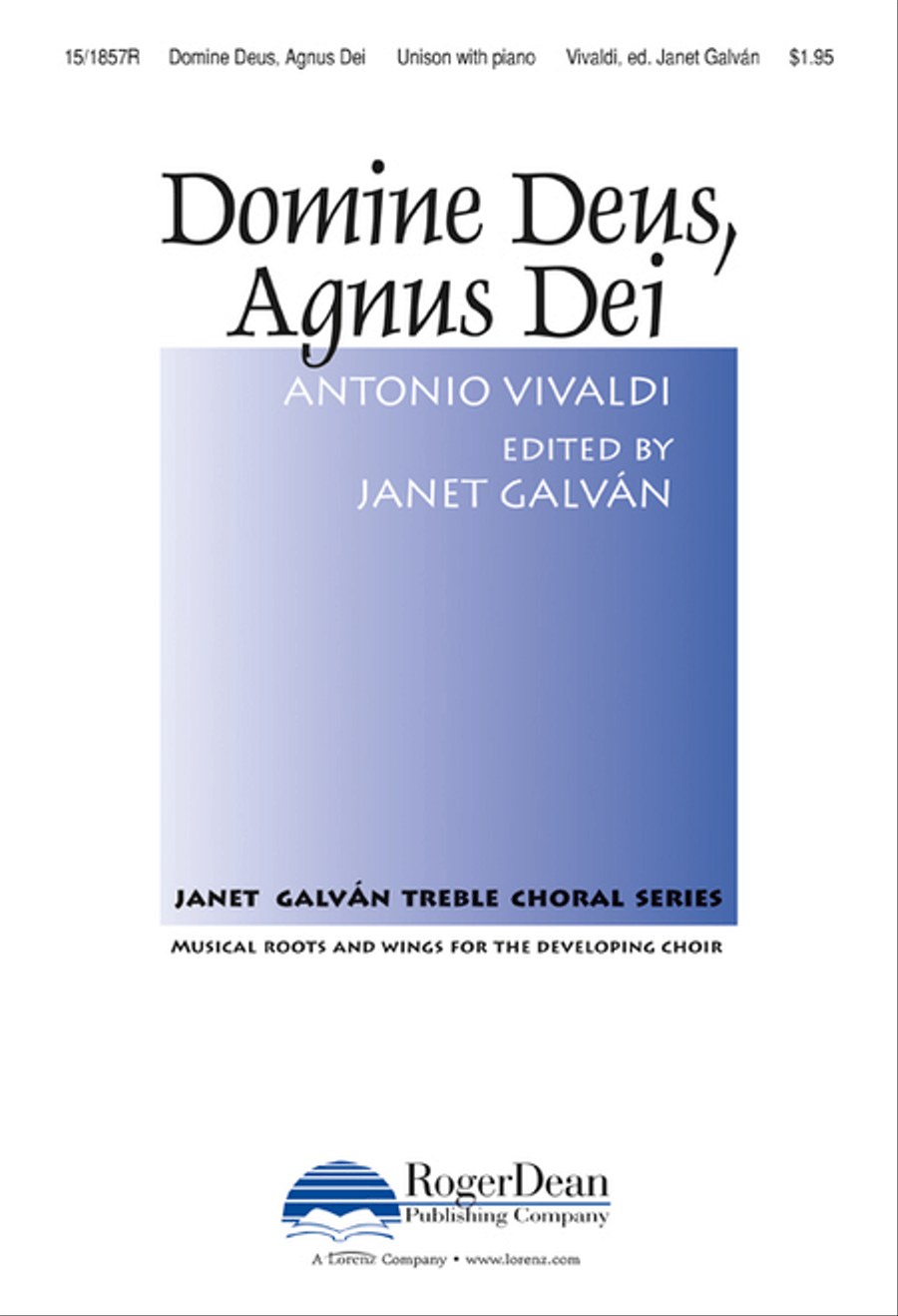 Domine Deus, Agnus Dei Domine Deus, Agnus Dei Unison Choir scores gallery preview page 1