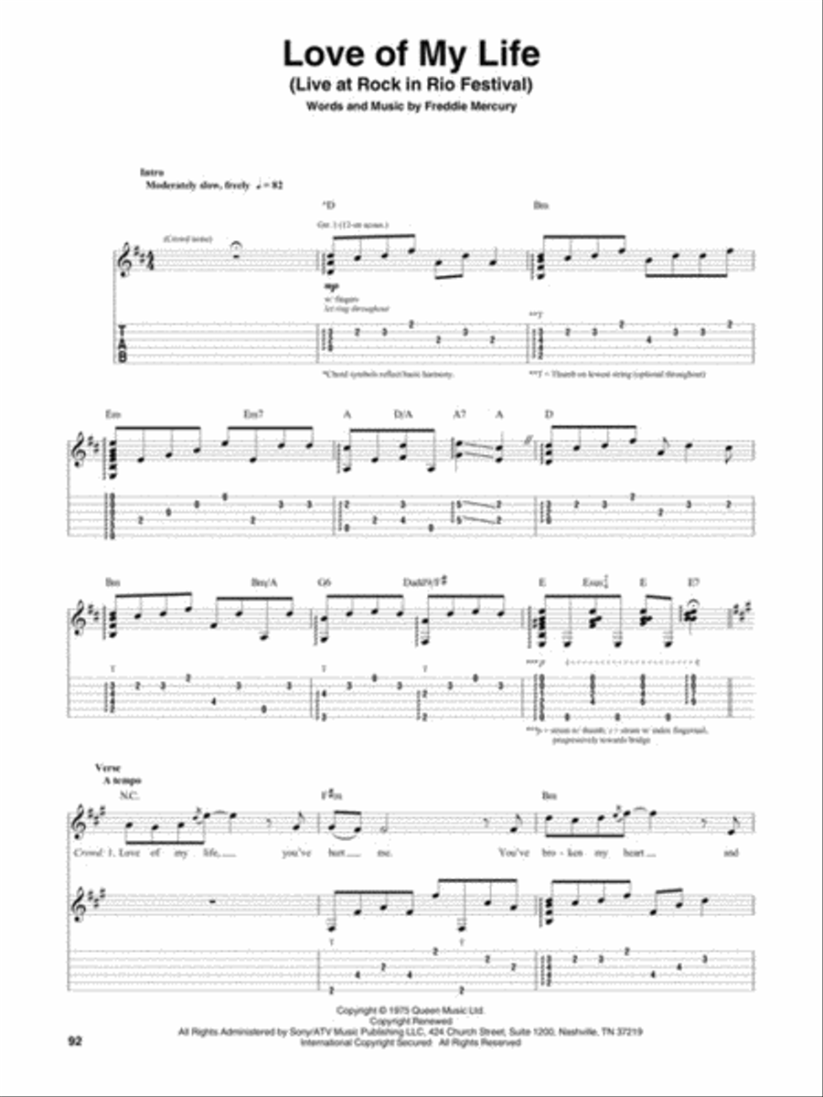 Bohemian Rhapsody Bohemian Rhapsody Electric Guitar scores gallery preview page 5