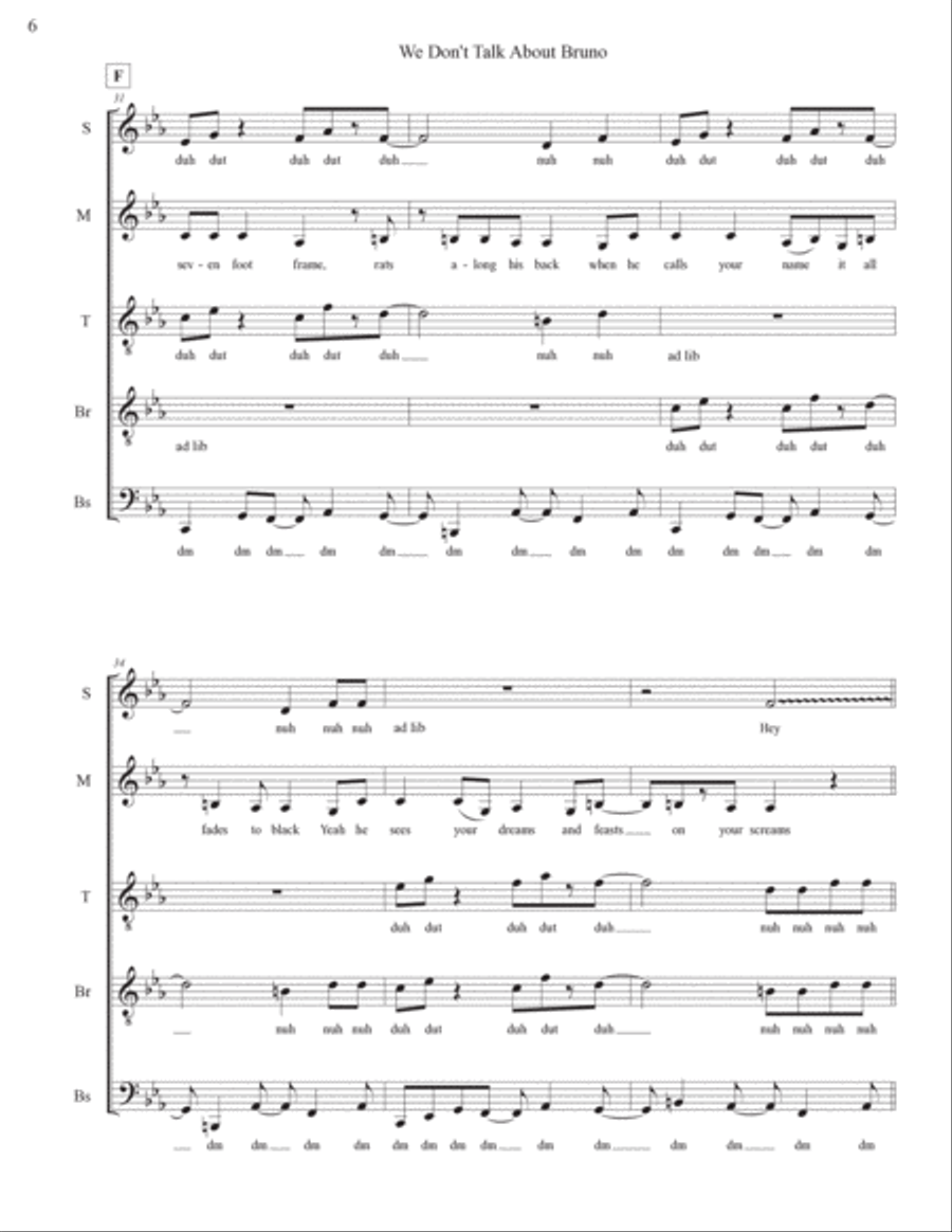 We Don't Talk About Bruno Divisi scores gallery preview page 6