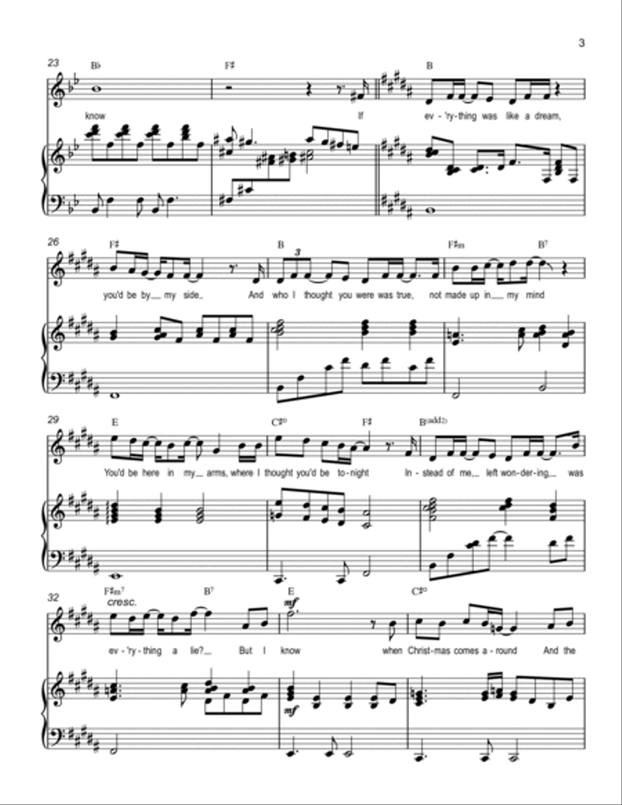 Merry Christmas (to the One I Used to Know) Voice scores gallery preview page 3