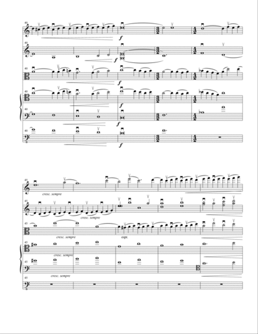 Adagio for Strings Chamber Music scores gallery preview page 5