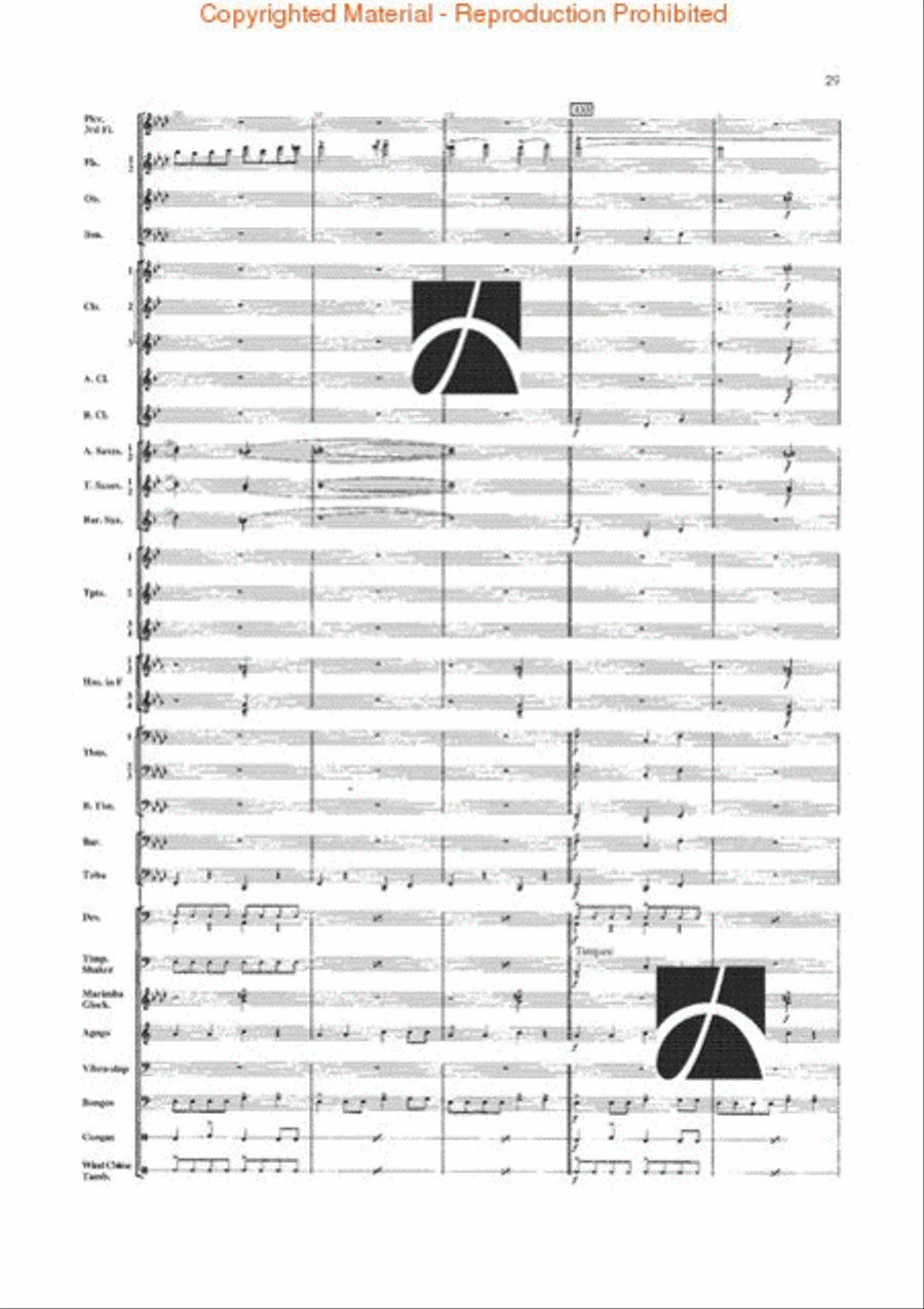 Jungle Fantasy Jungle Fantasy Concert Band scores gallery preview page 26