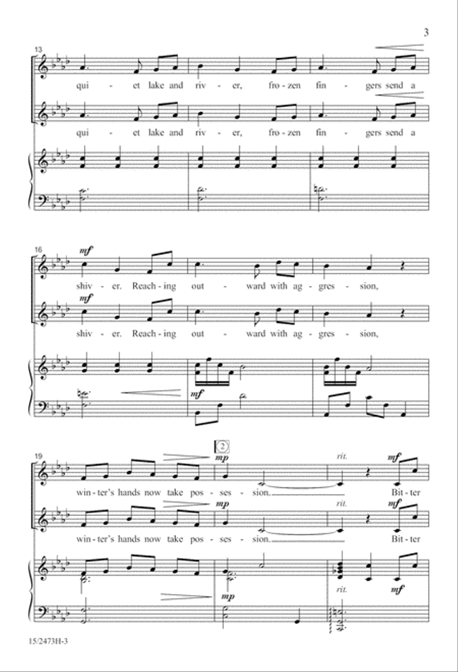 The Hands of Winter SSA scores gallery preview page 4