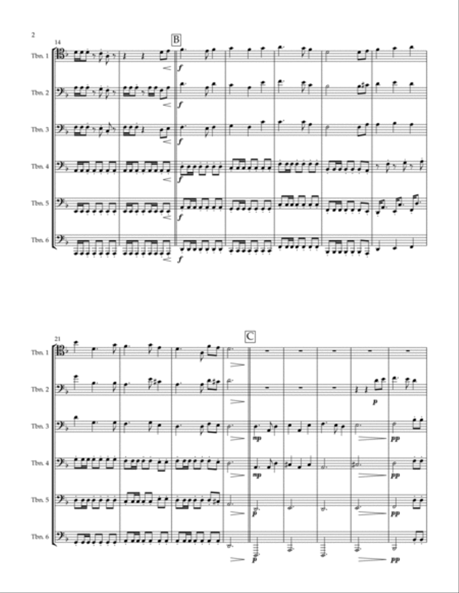 Pirates Of The Caribbean Pirates Of The Caribbean Brass Ensemble scores gallery preview page 2