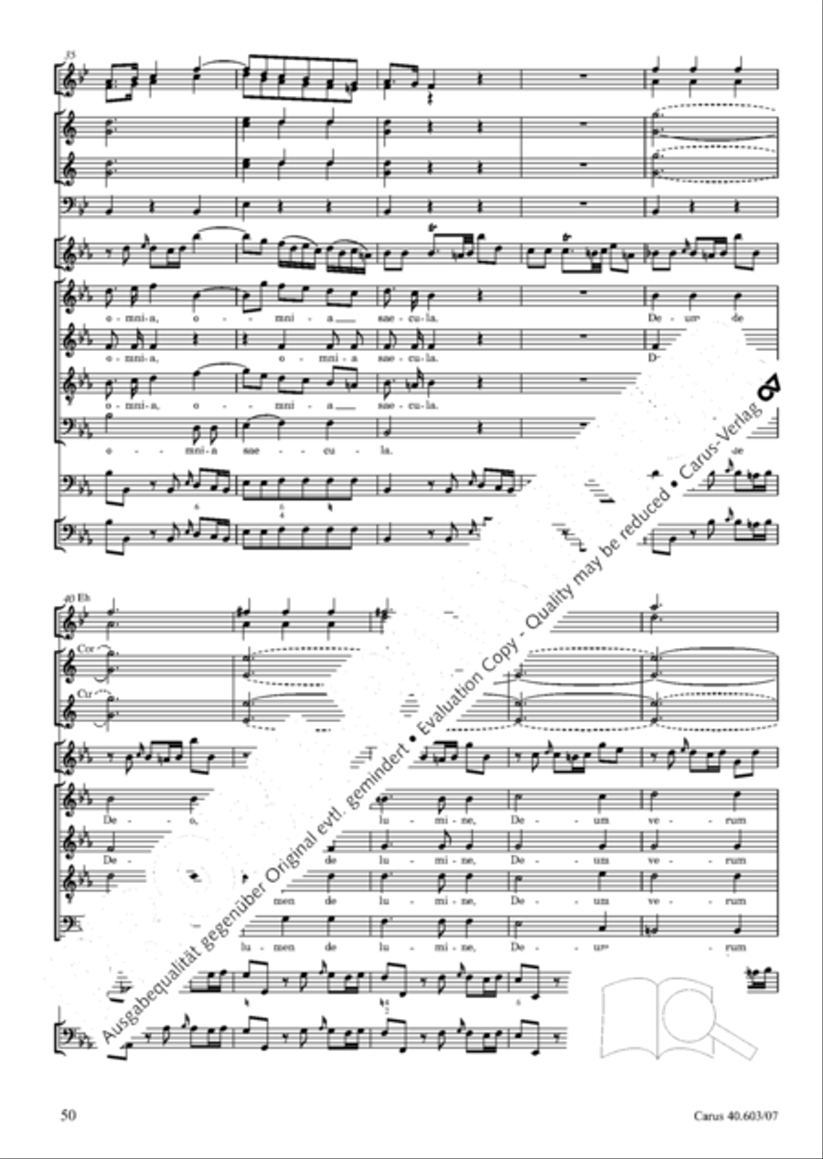 Grosse Orgelsolomesse in Es 4-Part scores gallery preview page 63