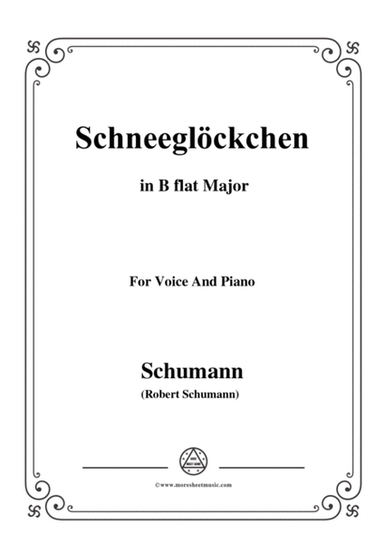 Schumann-Schneeglöckchen,in B flat Major,Op.79,No.27,for Voice and Piano image number null