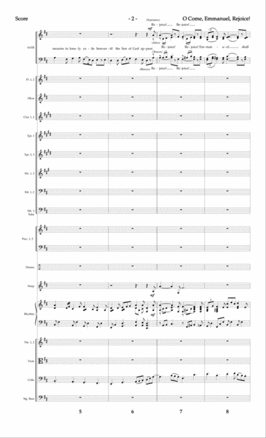 Behold, a Savior! - CD with Printable Parts Choir scores gallery preview page 7