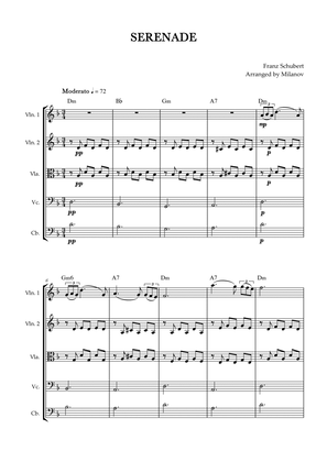 Book cover for Serenade | Schubert | String Quintet | Chords