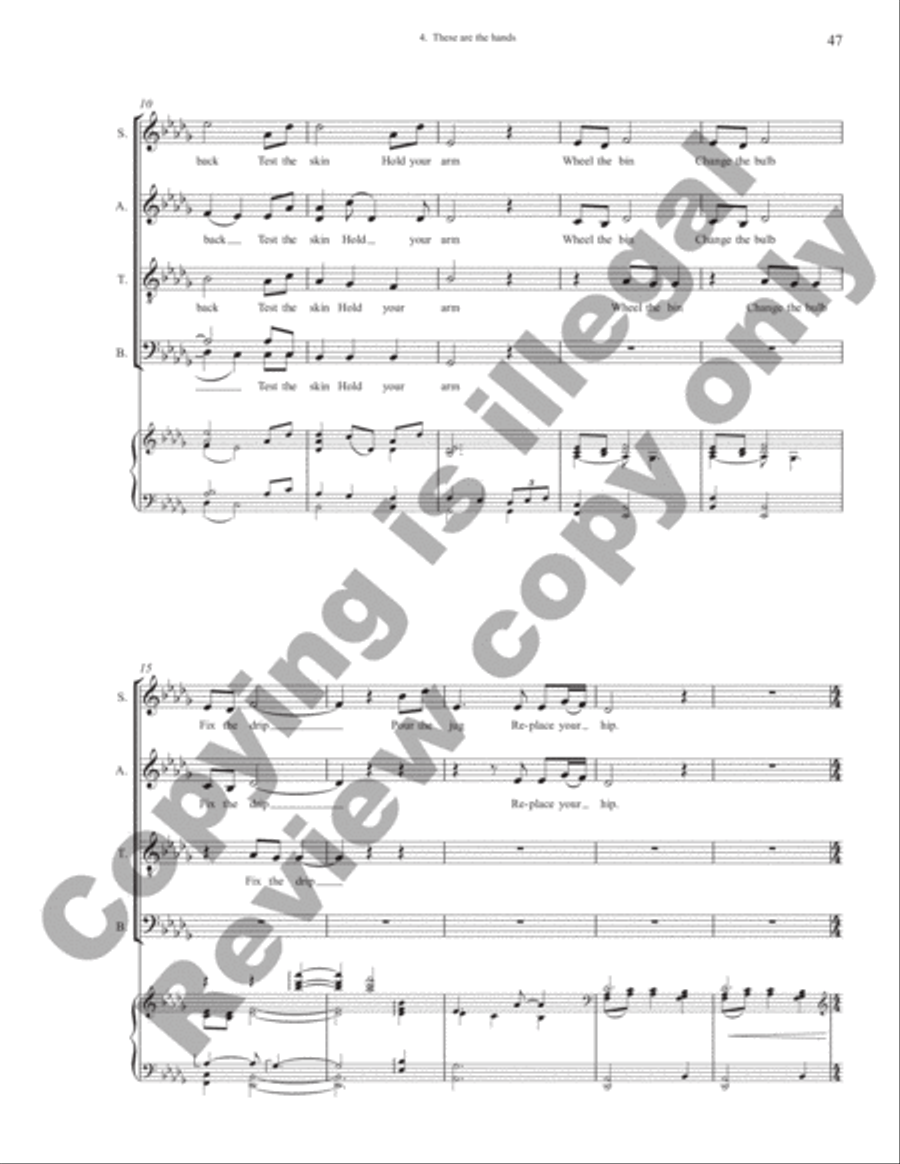 Unconditional Love (Vocal Score) 4-Part scores gallery preview page 20