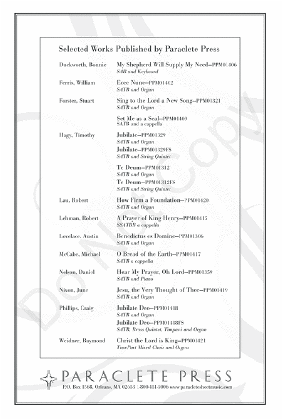 Almighty God, Your Word is Cast 4-Part scores gallery preview page 9