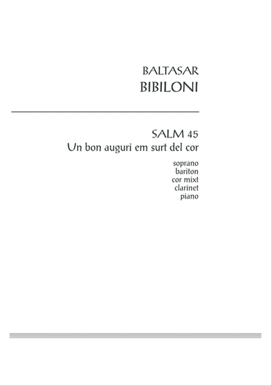 Salm 45: un bon auguri em surt del cor 4-Part scores gallery preview page 3