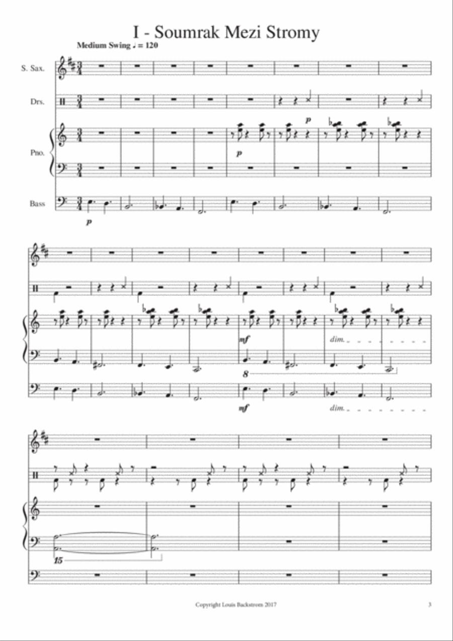 Bohemian Dances Small Ensemble scores gallery preview page 3