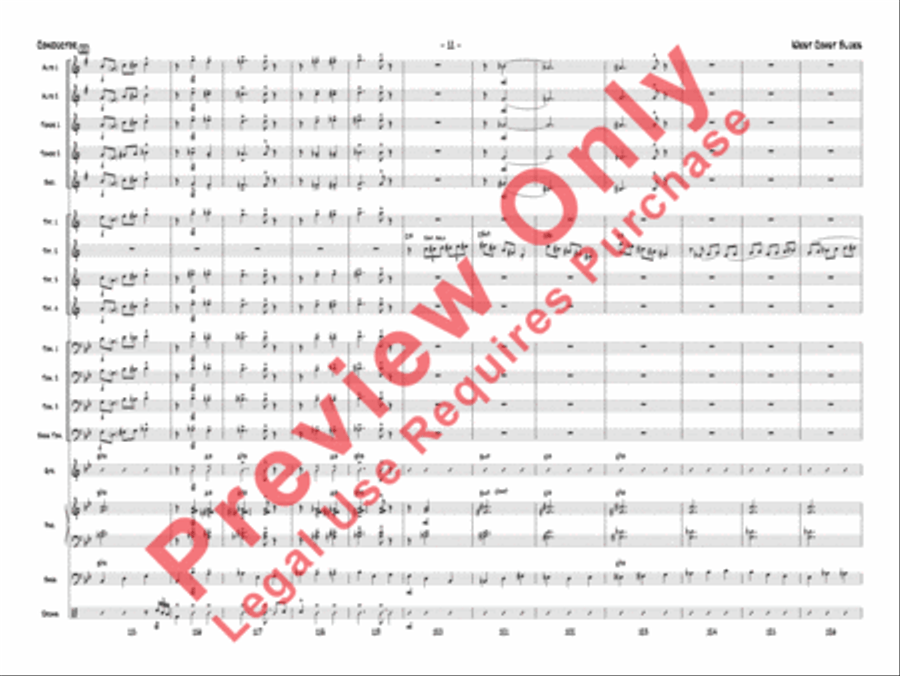 West Coast Blues West Coast Blues Jazz Ensemble scores gallery preview page 14