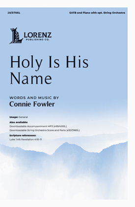Book cover for Holy Is His Name